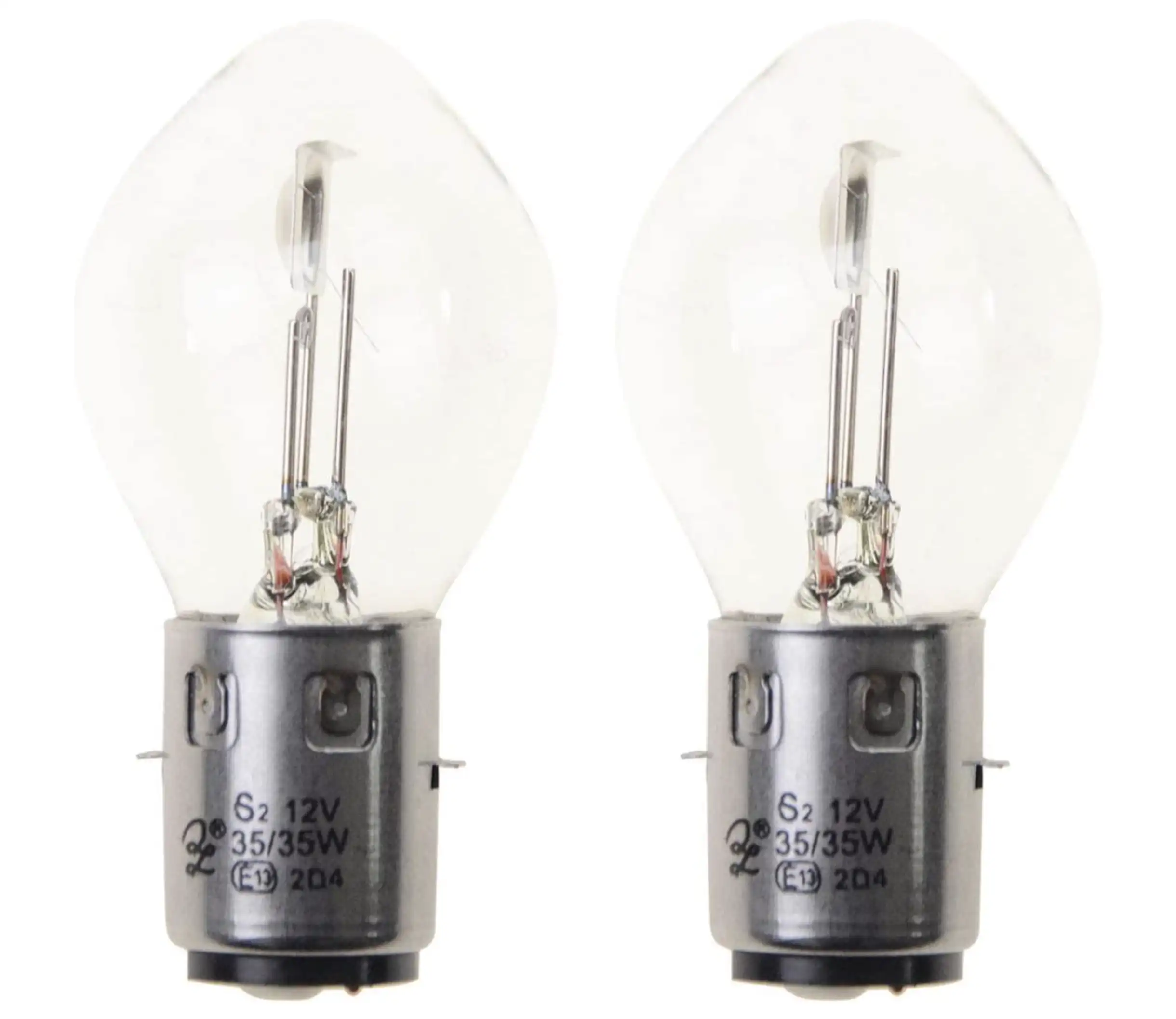 WOOSTAR 12V 35W Motorcycle Headlight S2 Halogen Bulb High Low Beam Replacement